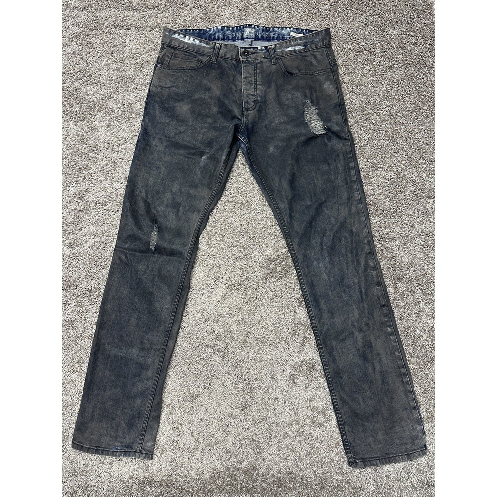 Calvin Klein Vintage Denim Jeans Mens 34x32 Black?‎ Dark Blue? Y2K 90's
